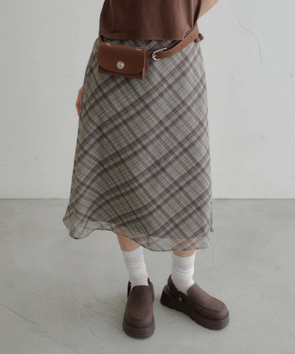 Kastane light and airy tulle midi skirt - Image 6