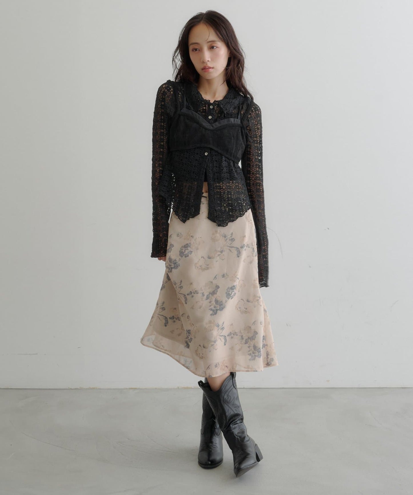 Kastane light and airy tulle midi skirt - Image 18