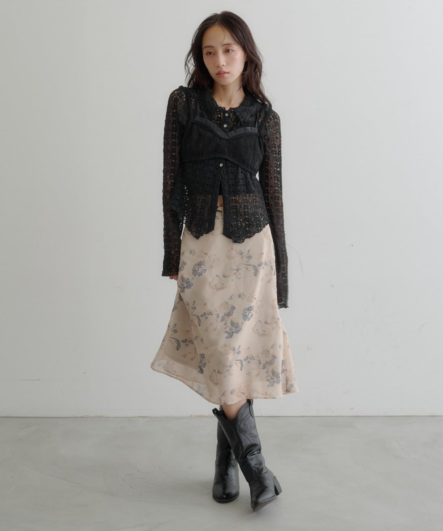 Kastane light and airy tulle midi skirt - Image 18