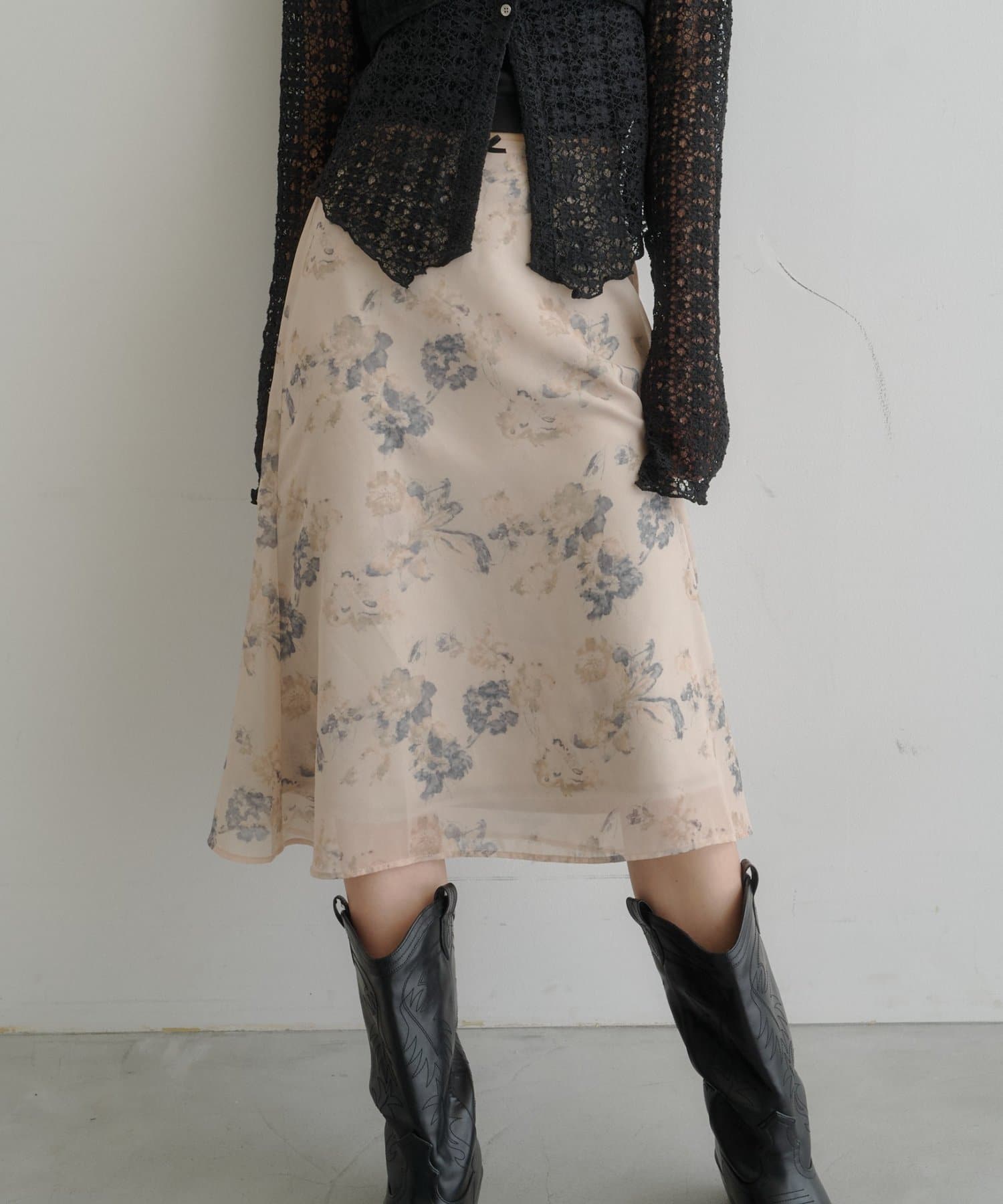Kastane light and airy tulle midi skirt - Image 10