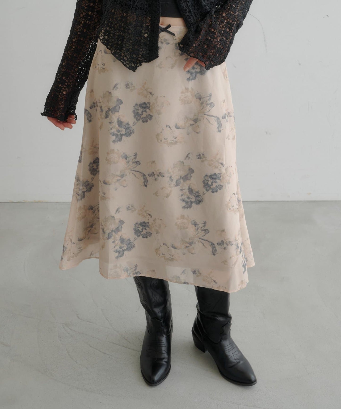 Kastane light and airy tulle midi skirt - Image 11