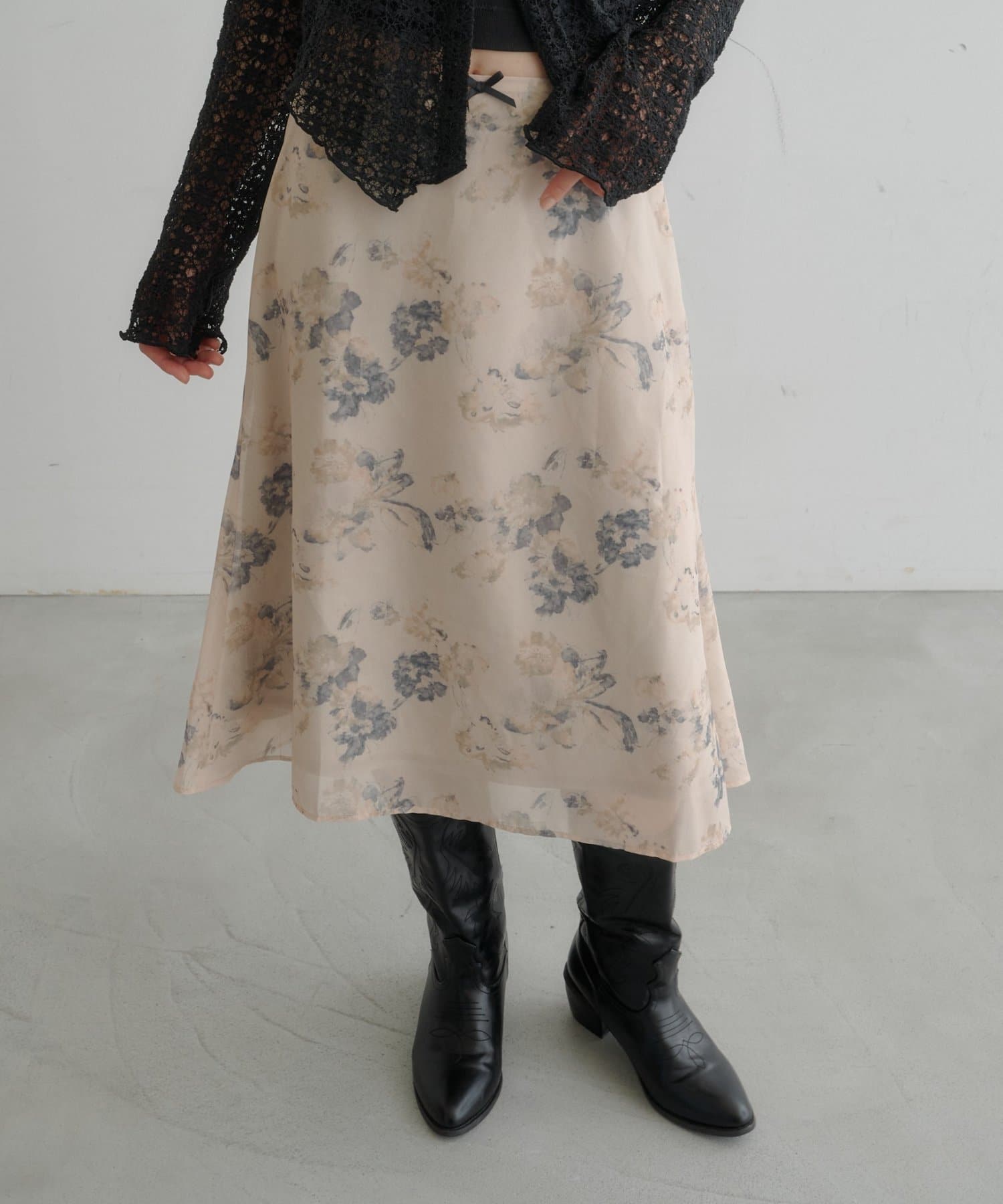 Kastane light and airy tulle midi skirt - Image 11