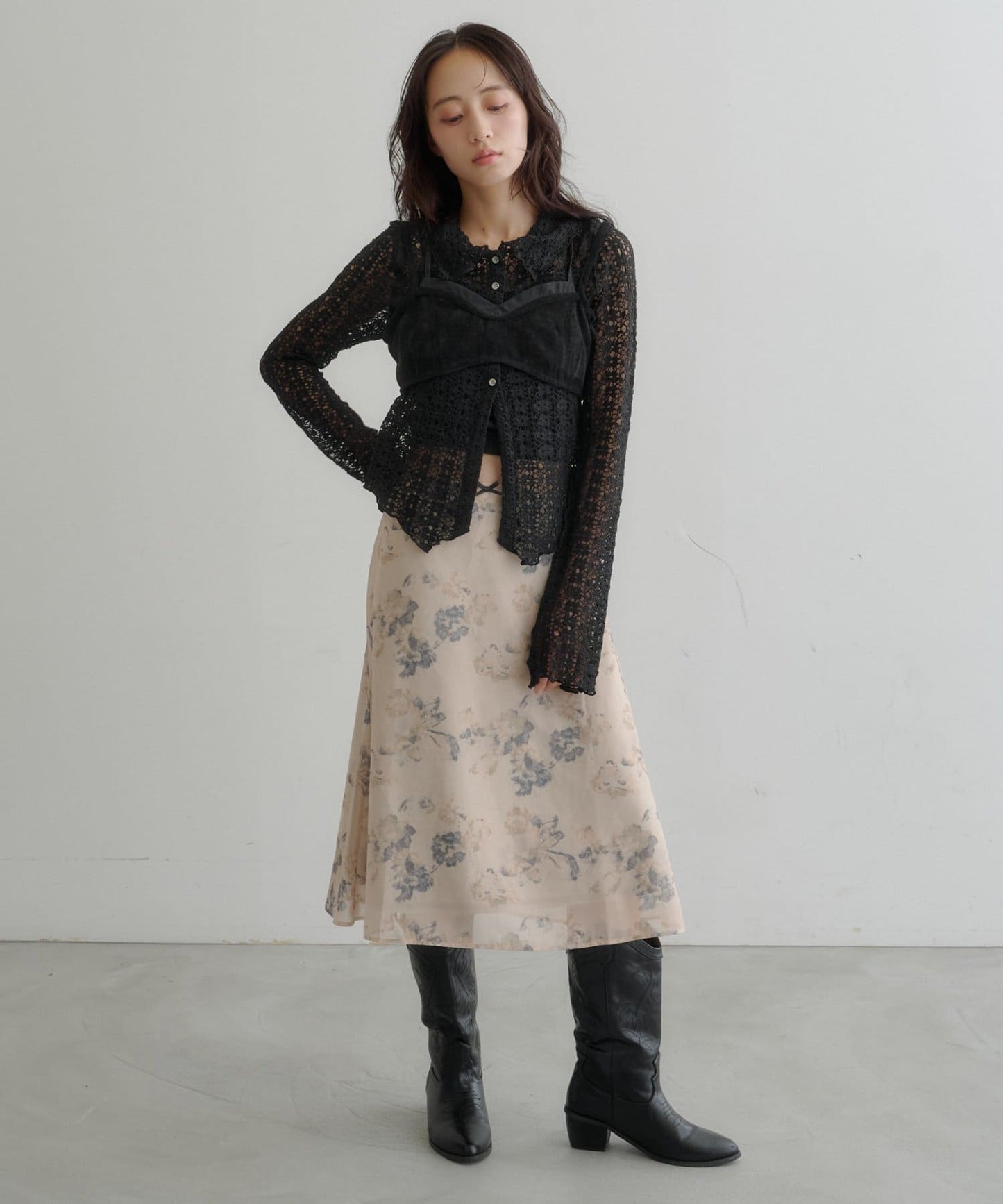 Kastane light and airy tulle midi skirt - Image 16