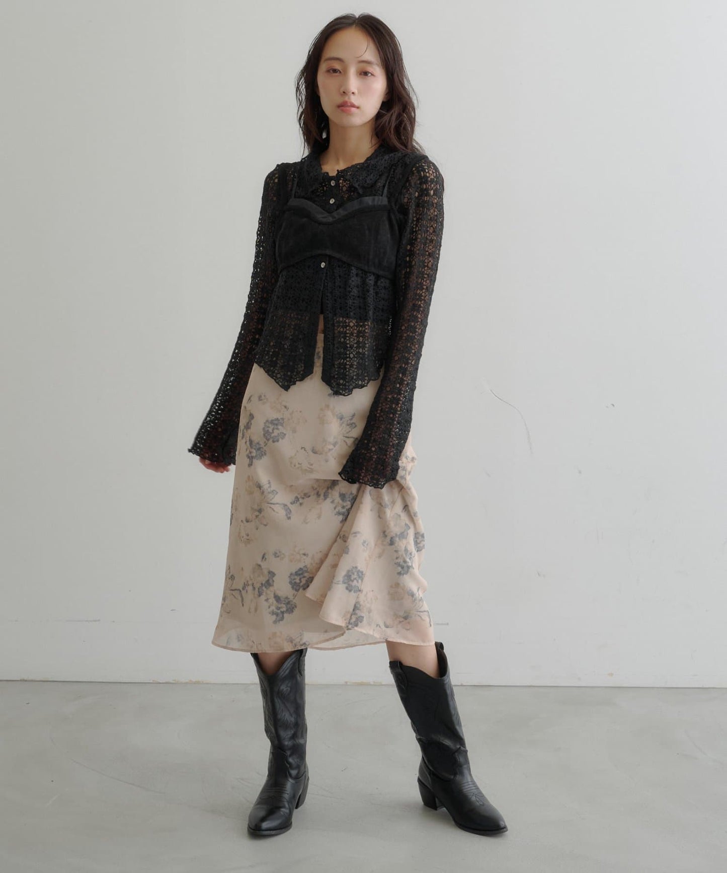Kastane light and airy tulle midi skirt - Image 17