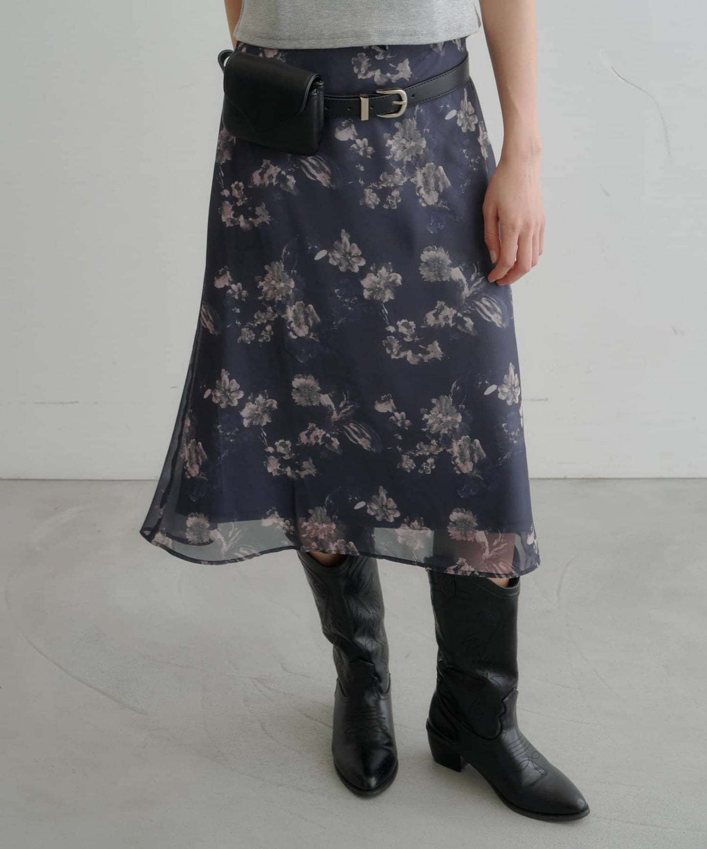 Kastane light and airy tulle midi skirt - Image 3