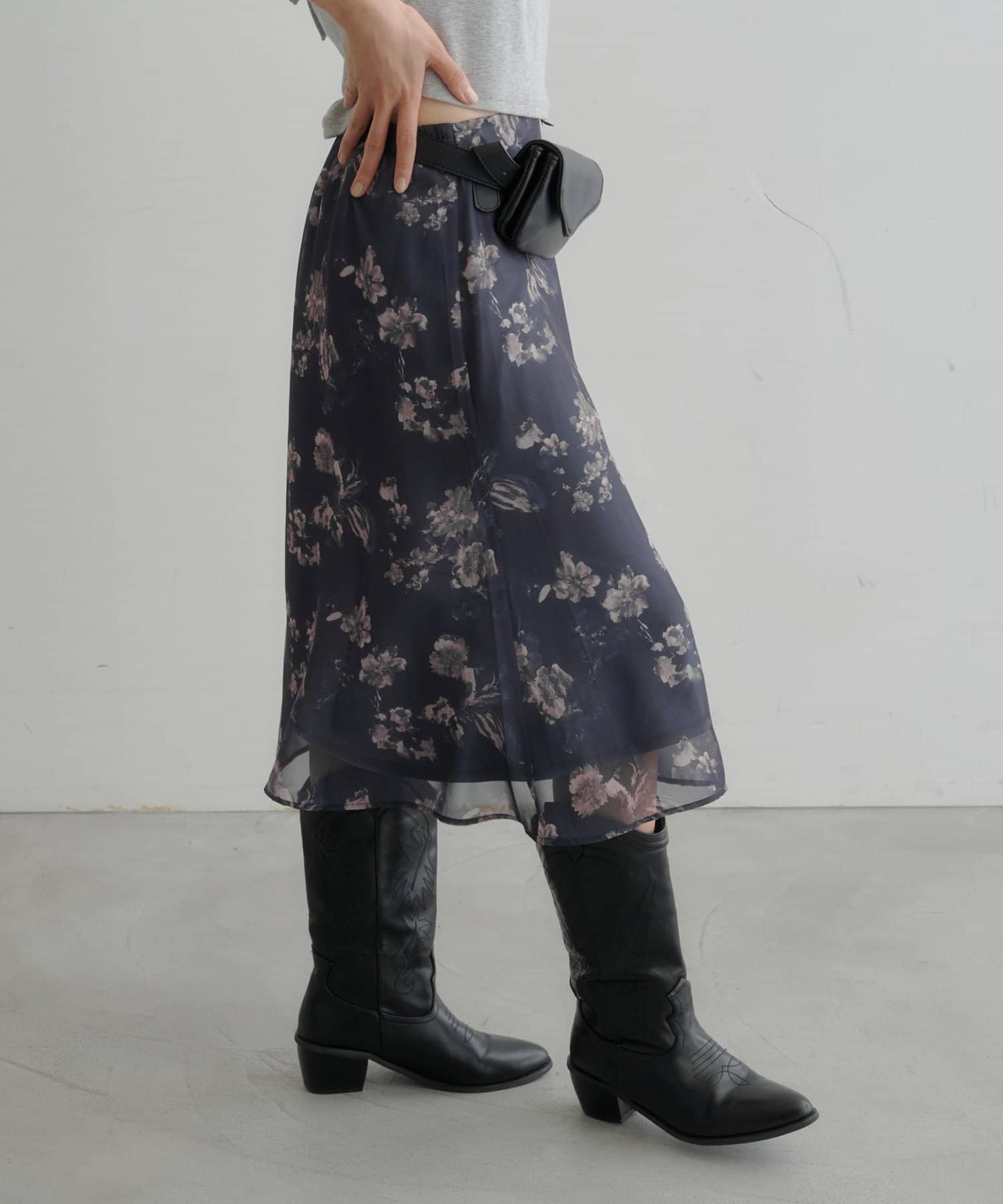 Kastane light and airy tulle midi skirt - Image 21