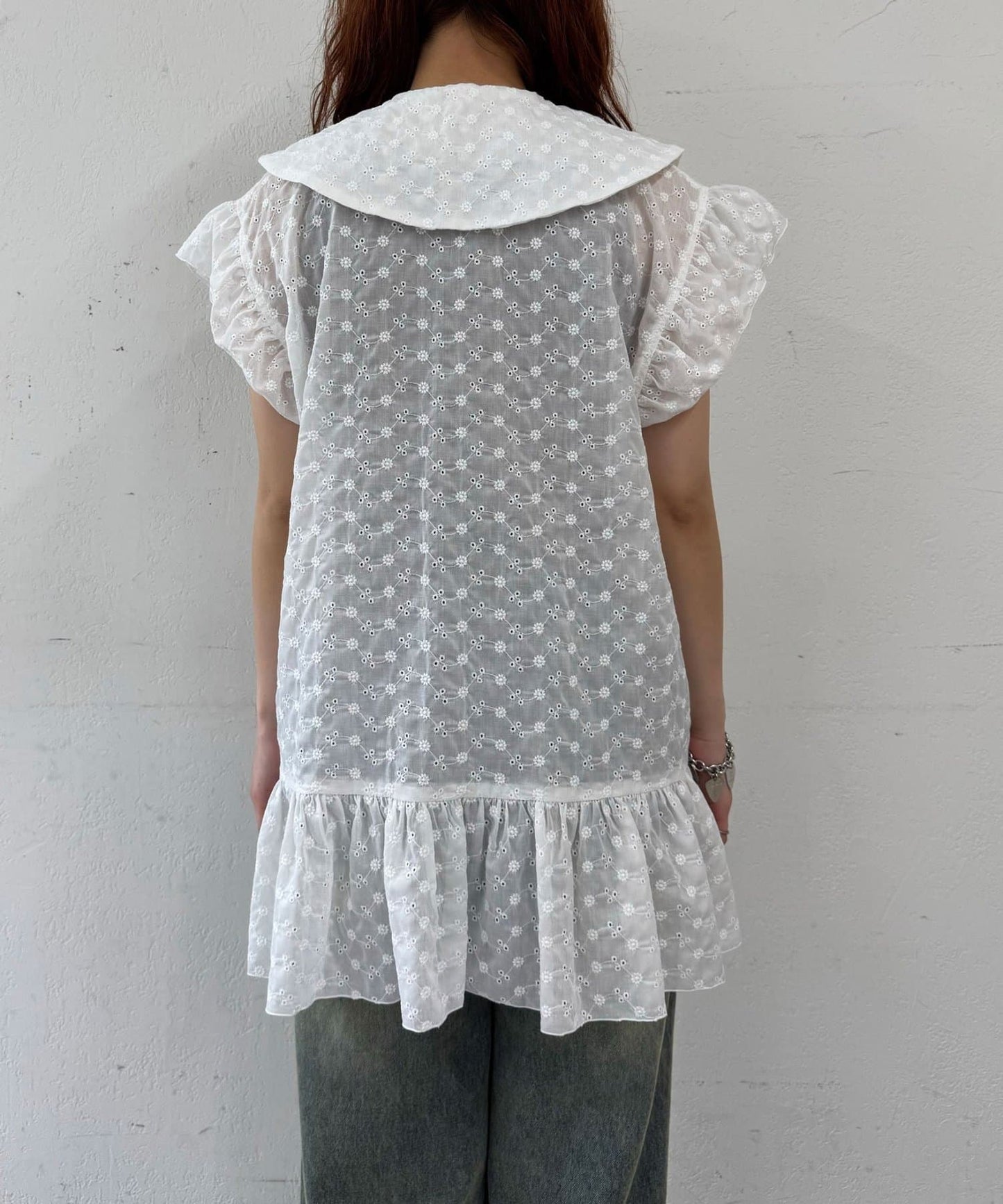CIAOPANIC 大荷葉邊Cotton Lace Blouse - Image 13