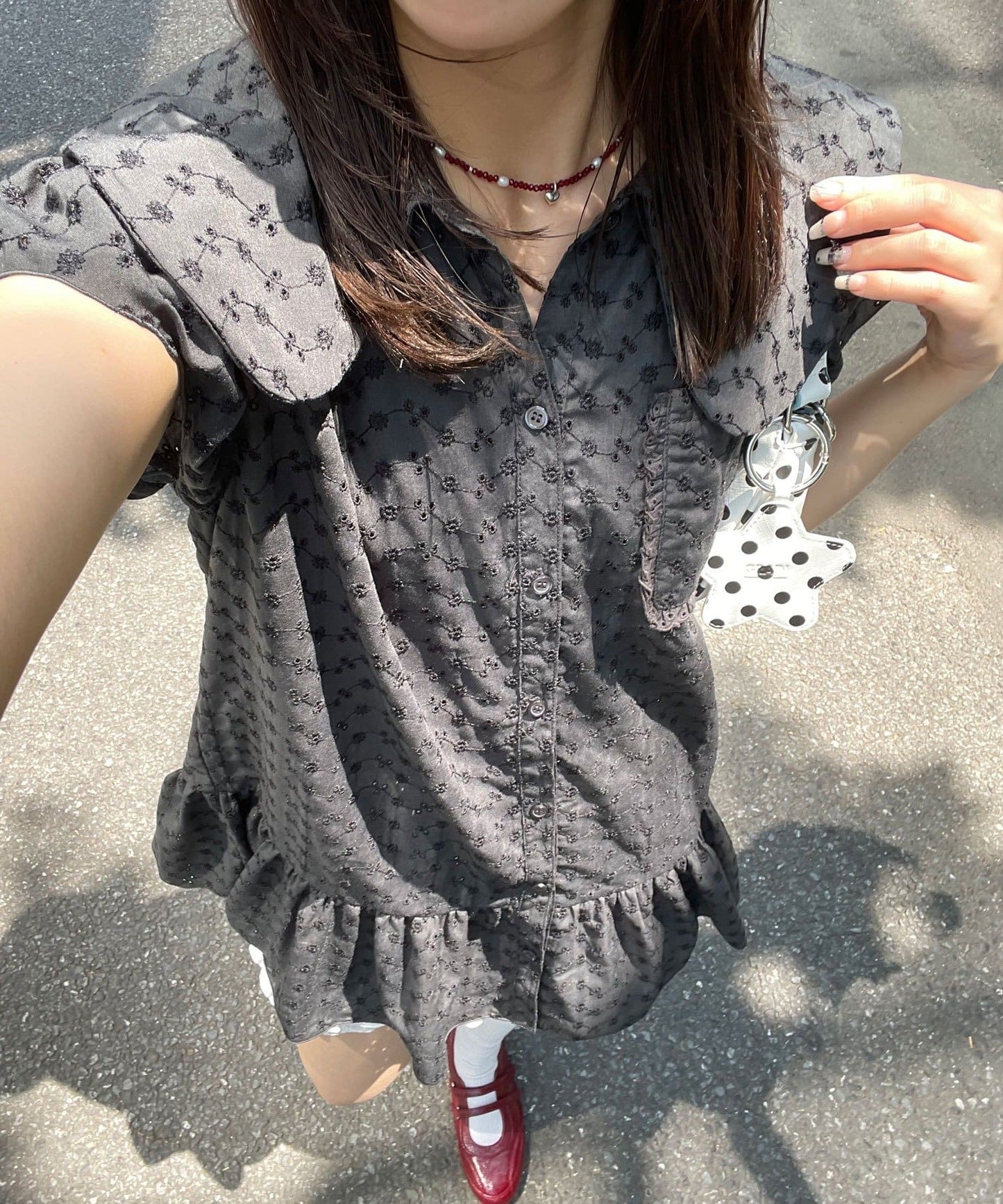 CIAOPANIC 大荷葉邊Cotton Lace Blouse - Image 15