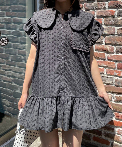 CIAOPANIC 大荷葉邊Cotton Lace Blouse - Image 16