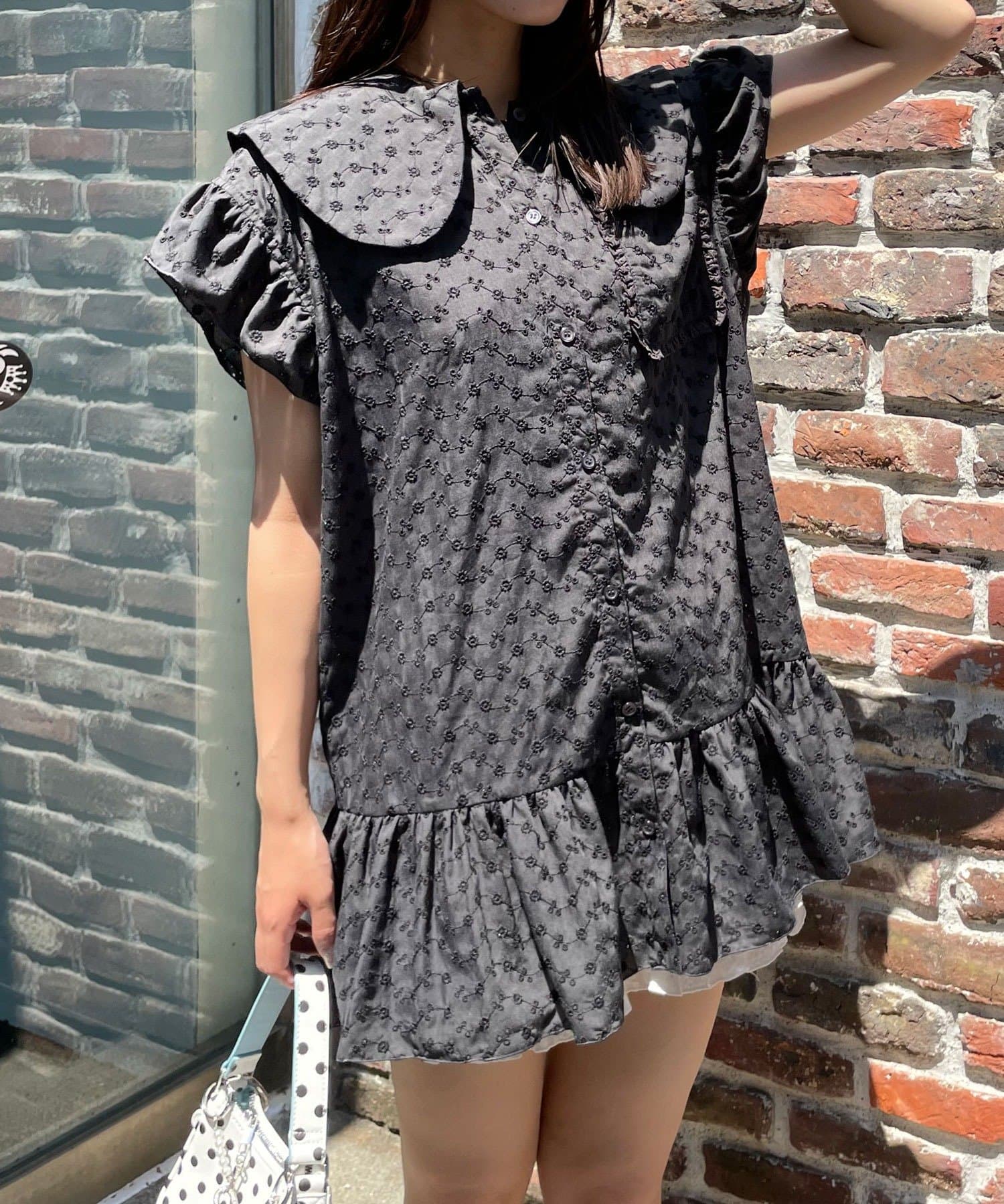 CIAOPANIC 大荷葉邊Cotton Lace Blouse - Image 17
