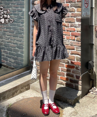 CIAOPANIC 大荷葉邊Cotton Lace Blouse - Image 20