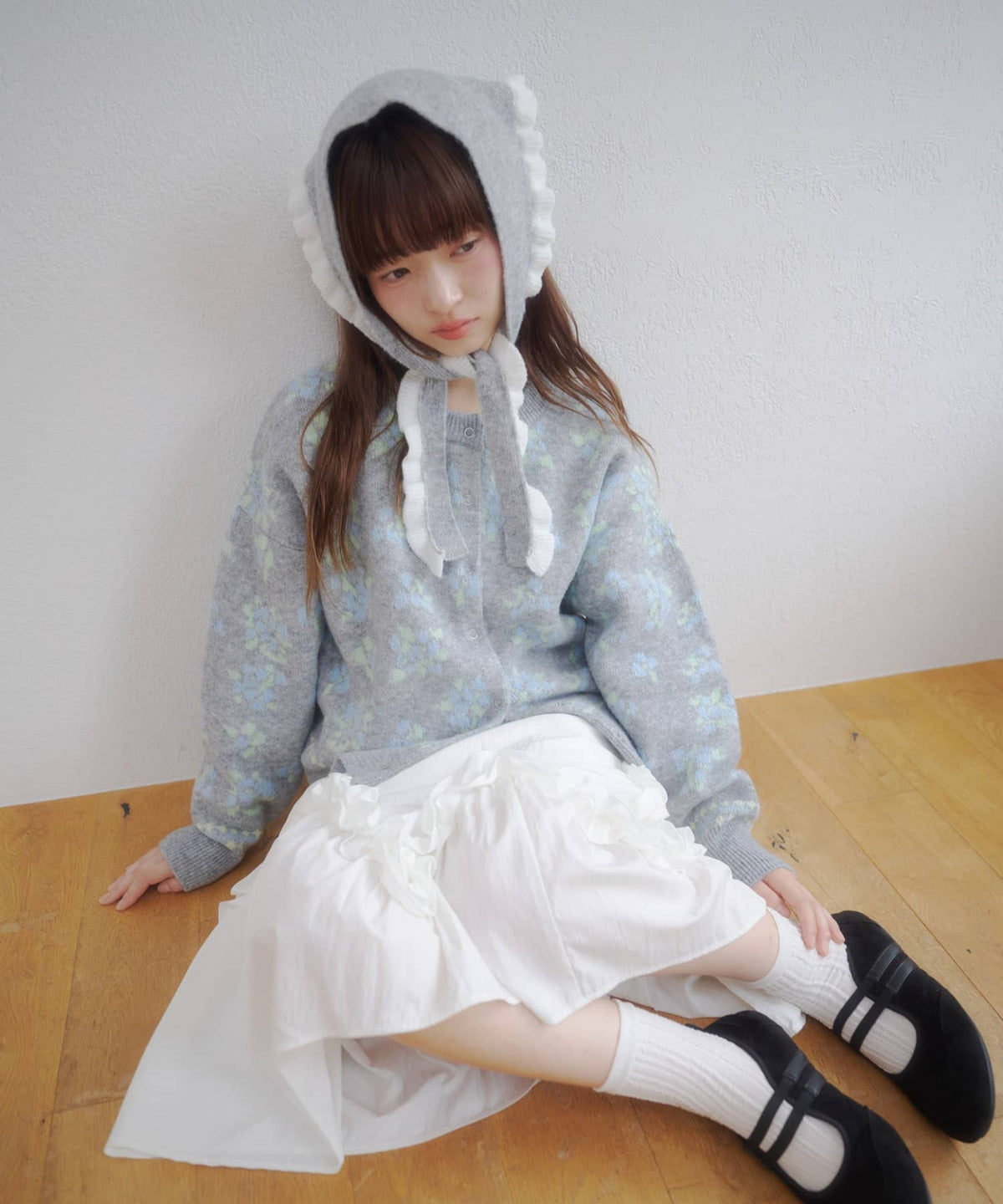 umm. By Discoat Floral cardigan with scarf - Image 25