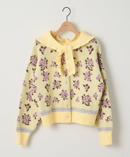 umm. By Discoat Floral cardigan with scarf - Image 26