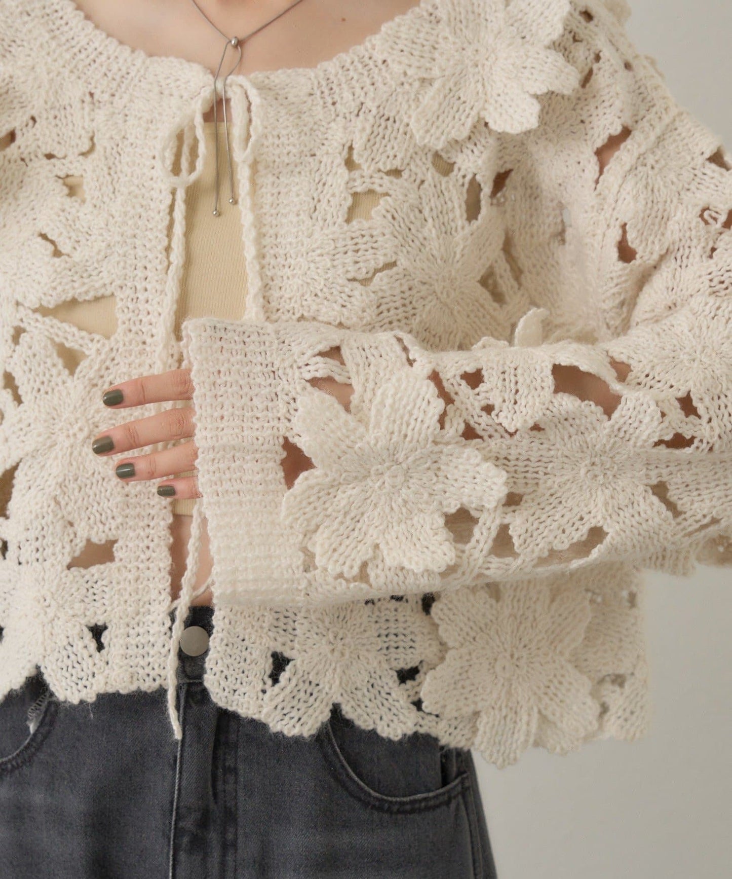 kastane floral knit cardigan - Image 13