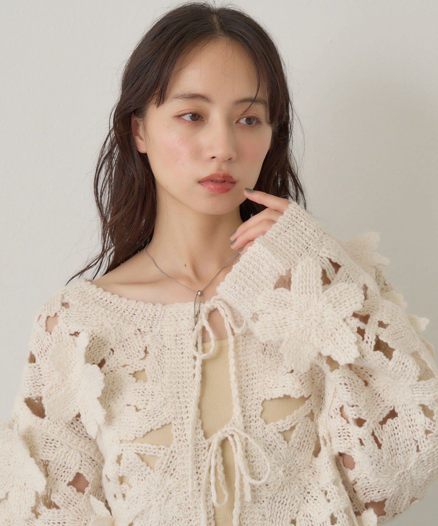 kastane floral knit cardigan - Image 4