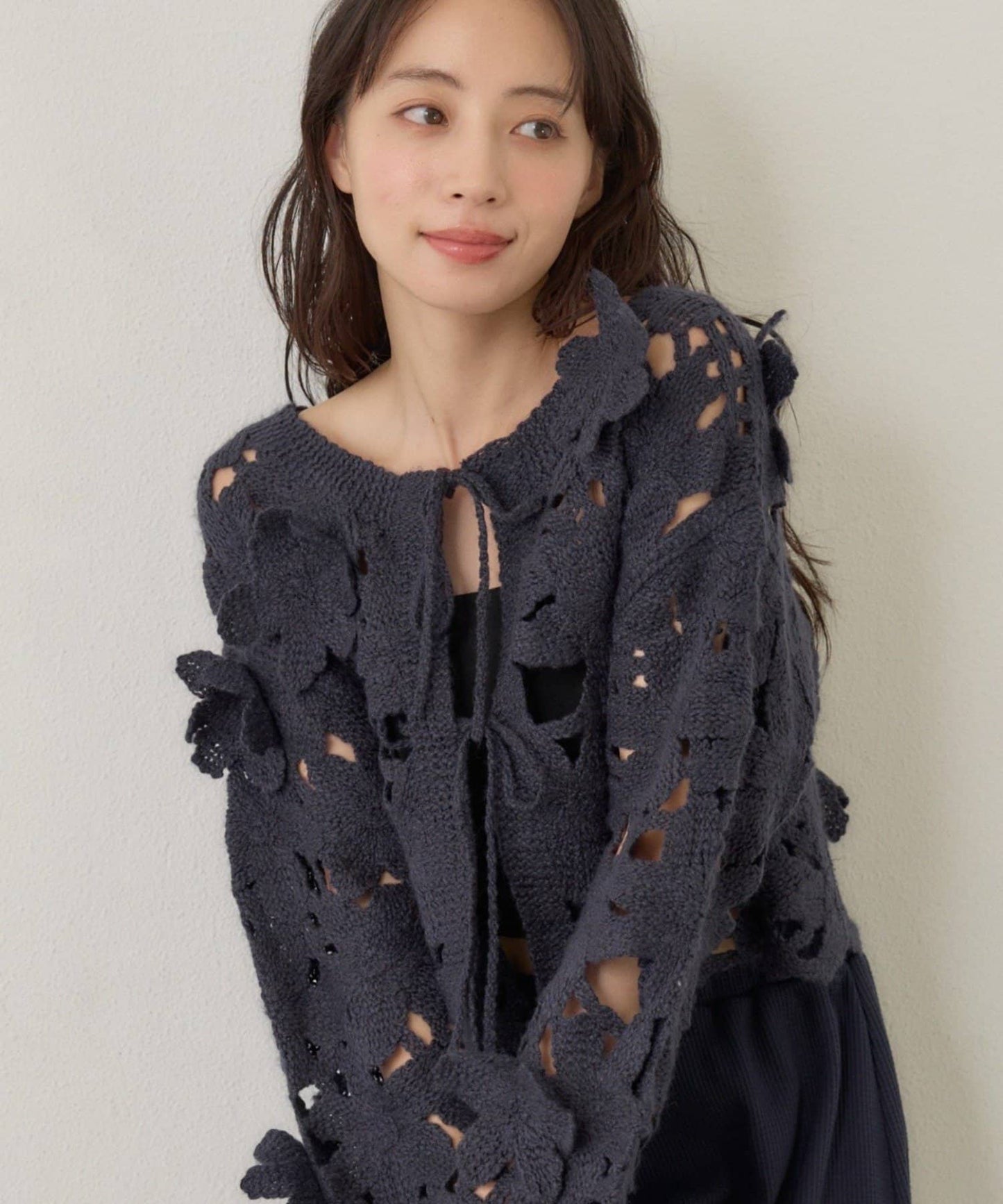 kastane floral knit cardigan - Image 3