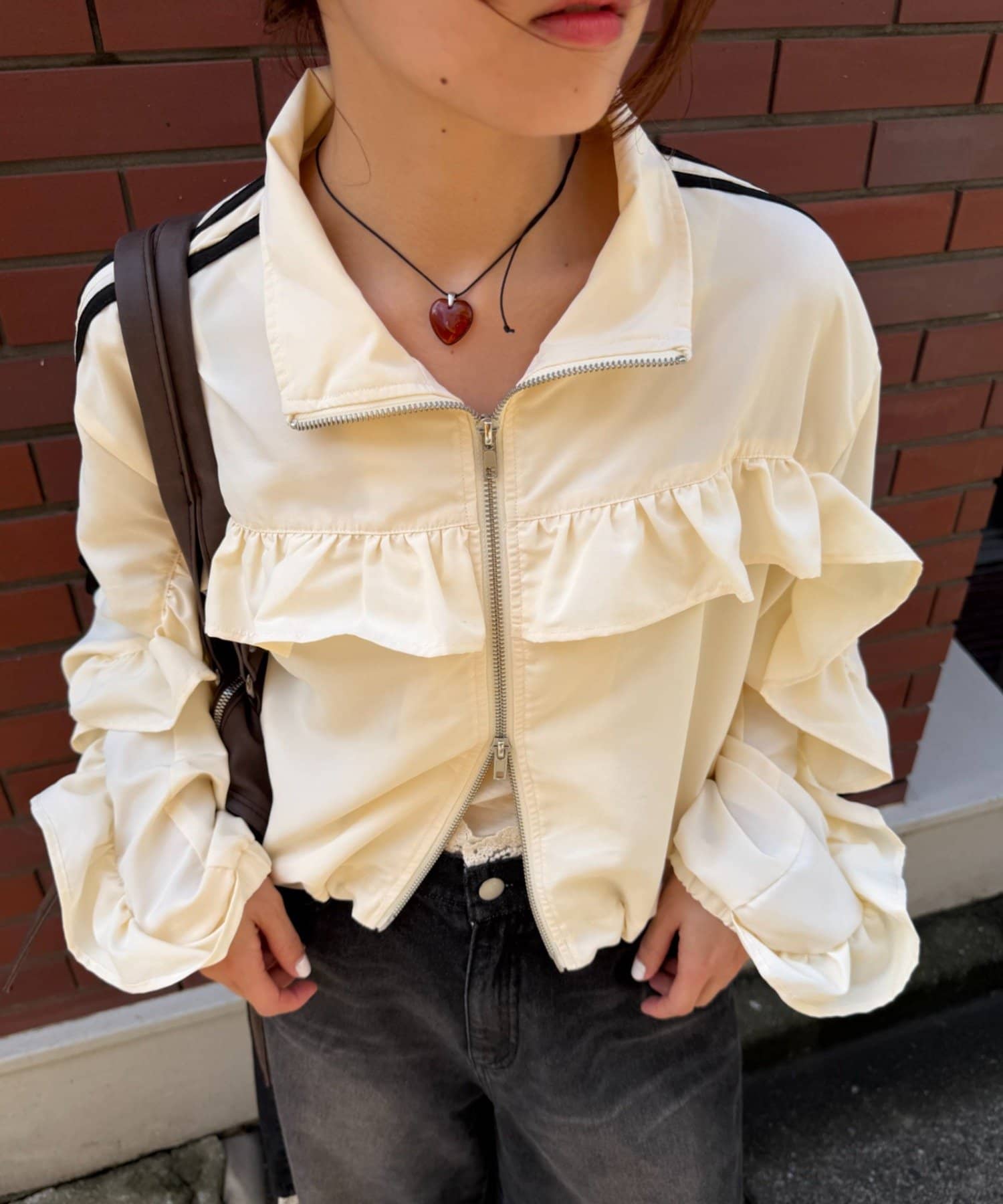 w closet Frill-lined blouson - Image 15
