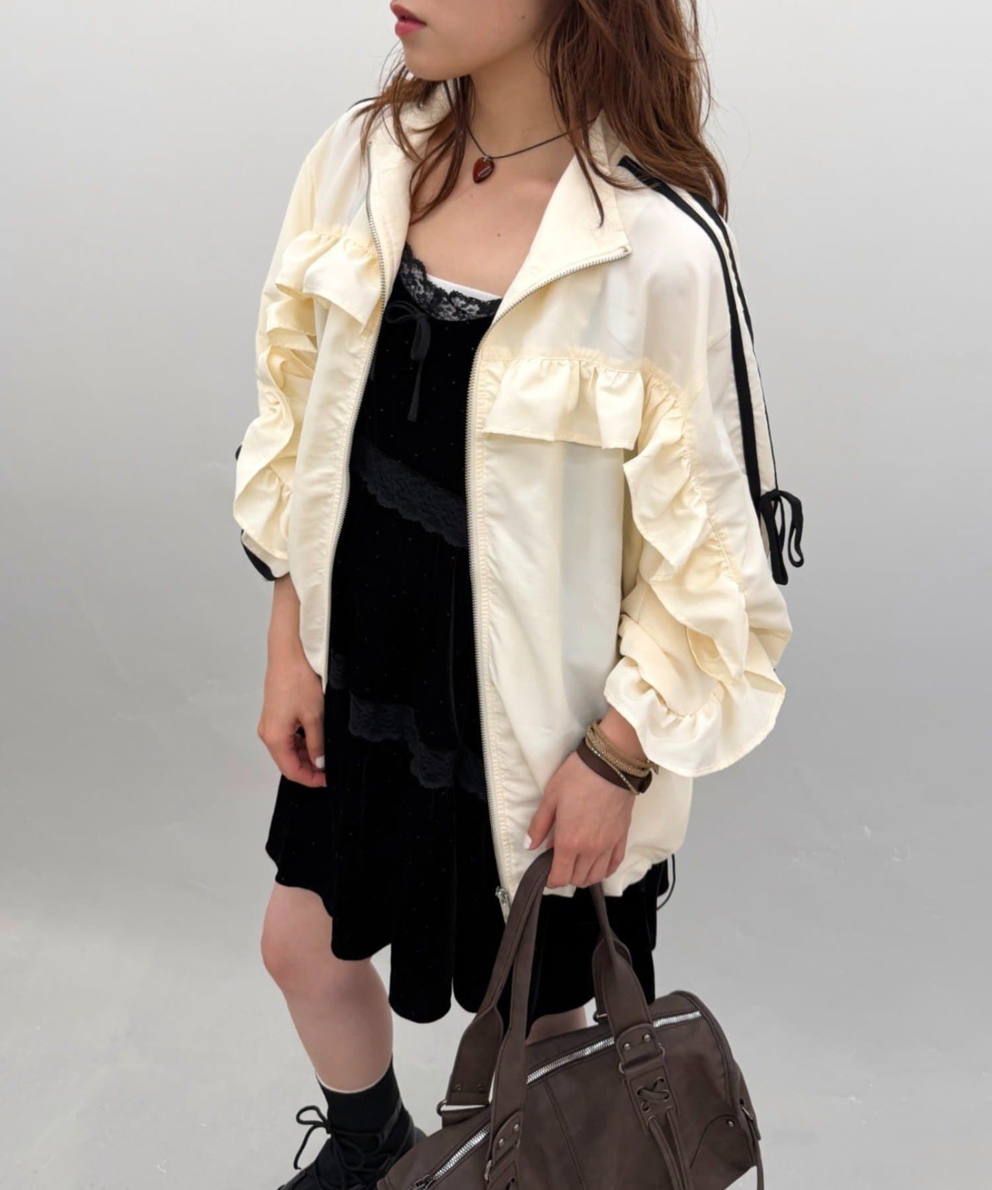 w closet Frill-lined blouson - Image 19