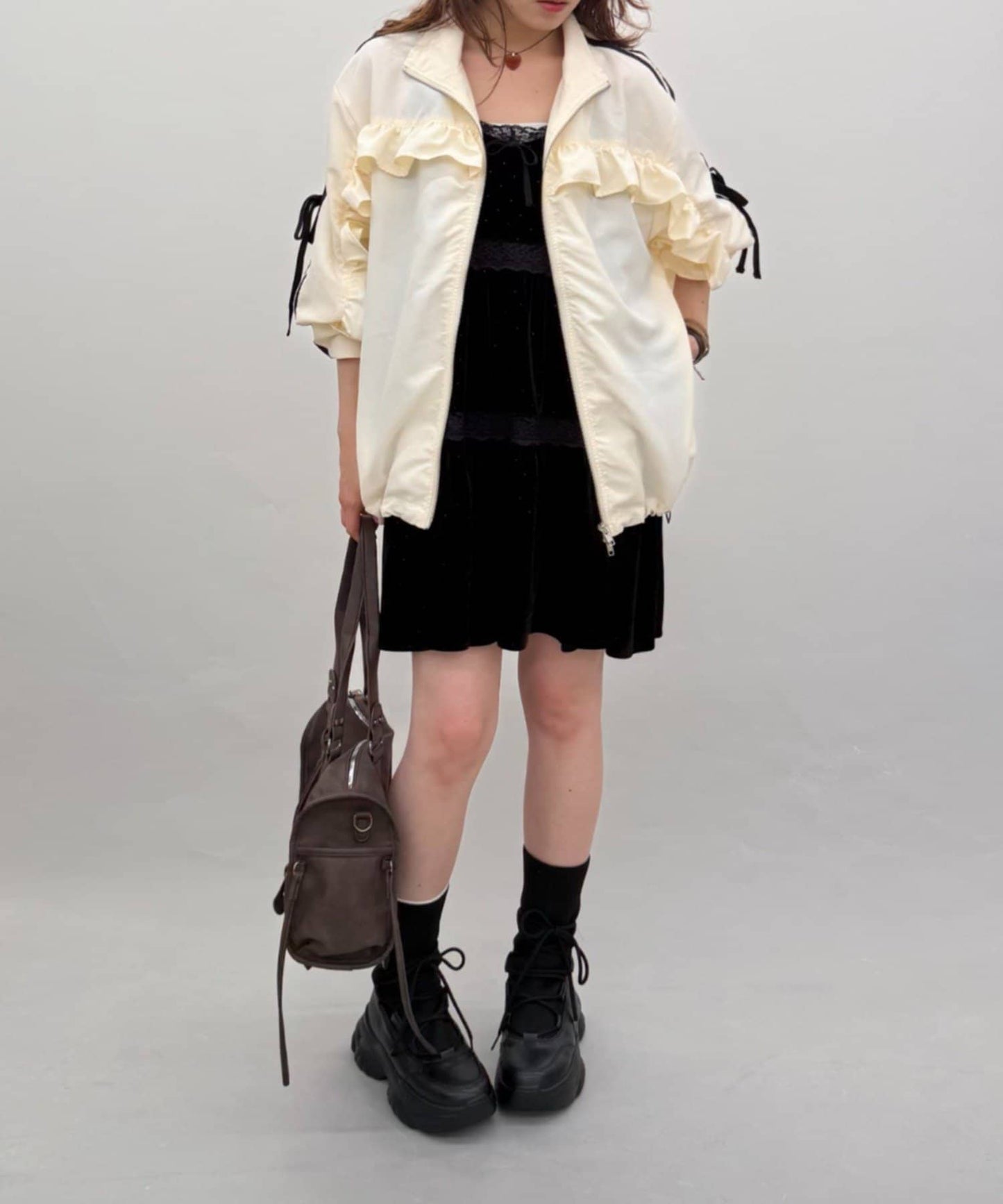 w closet Frill-lined blouson - Image 22