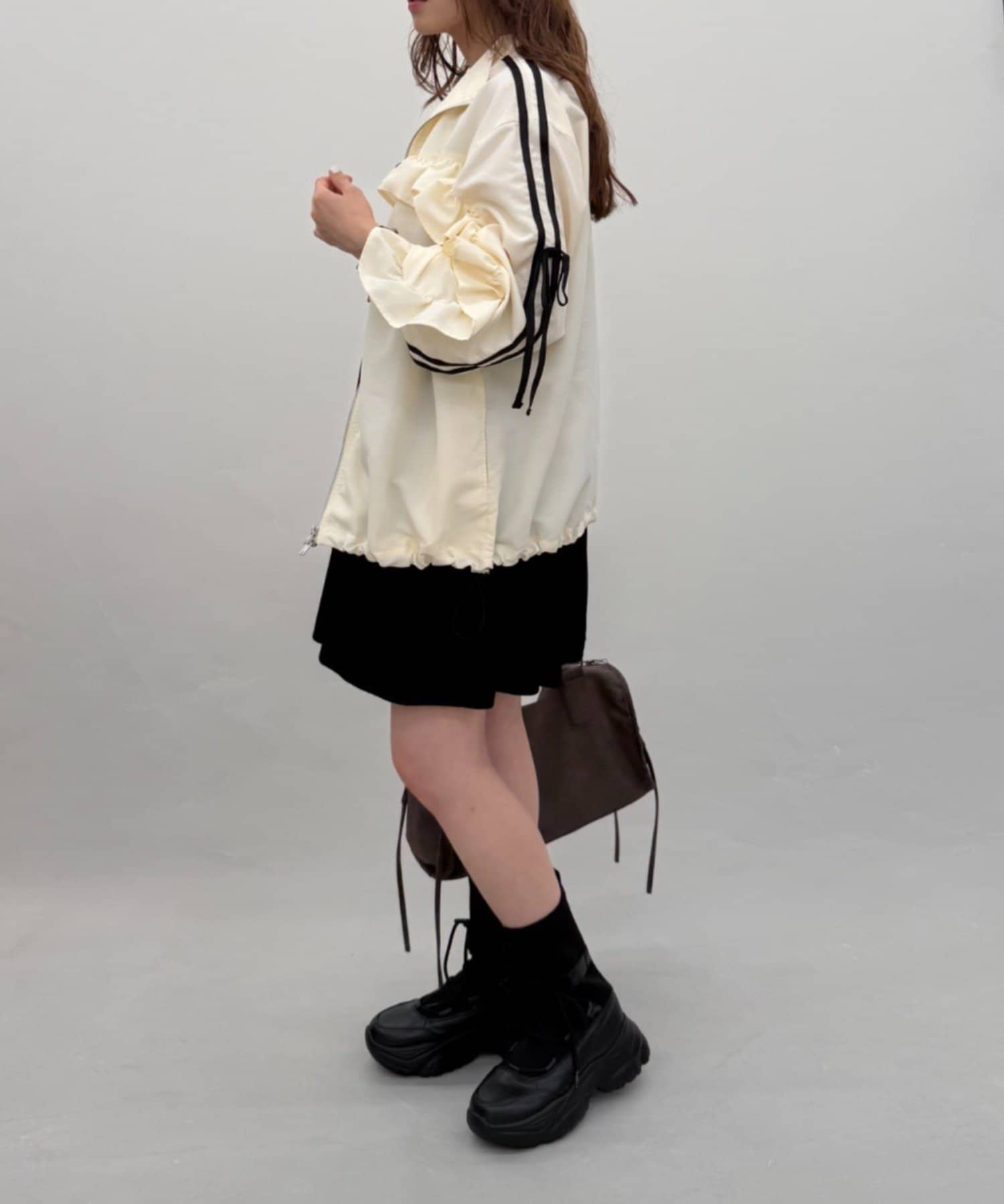 w closet Frill-lined blouson - Image 23