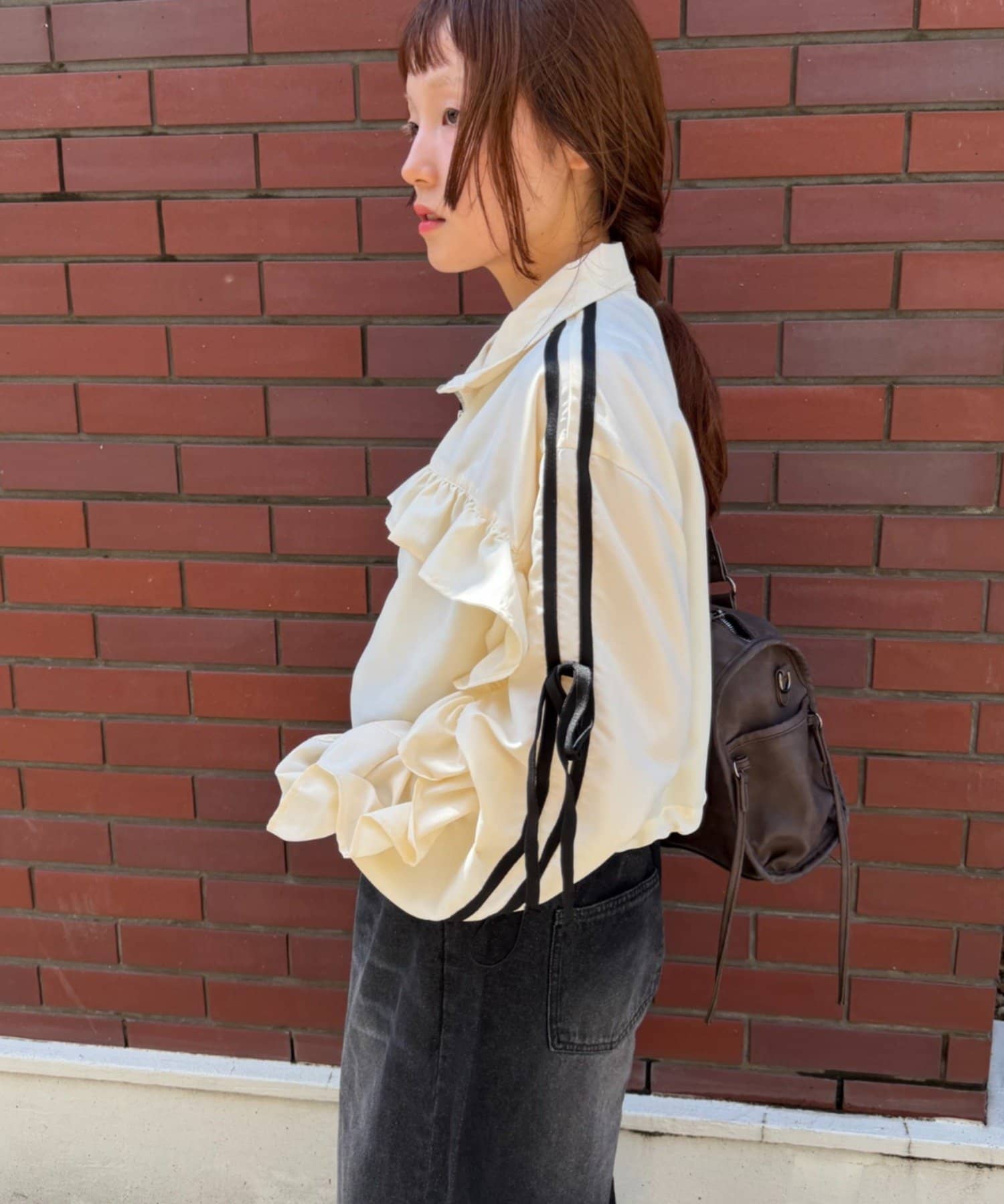 w closet Frill-lined blouson - Image 10