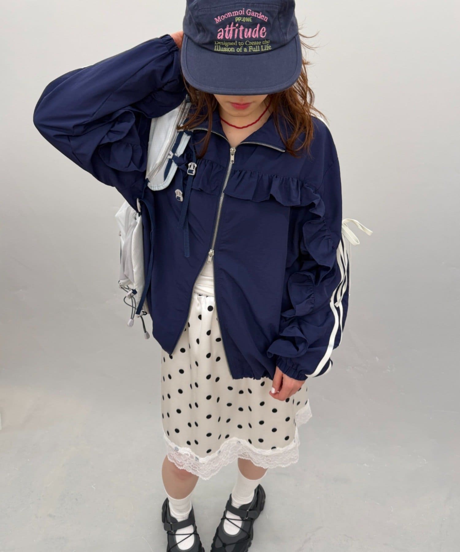 w closet Frill-lined blouson - Image 2
