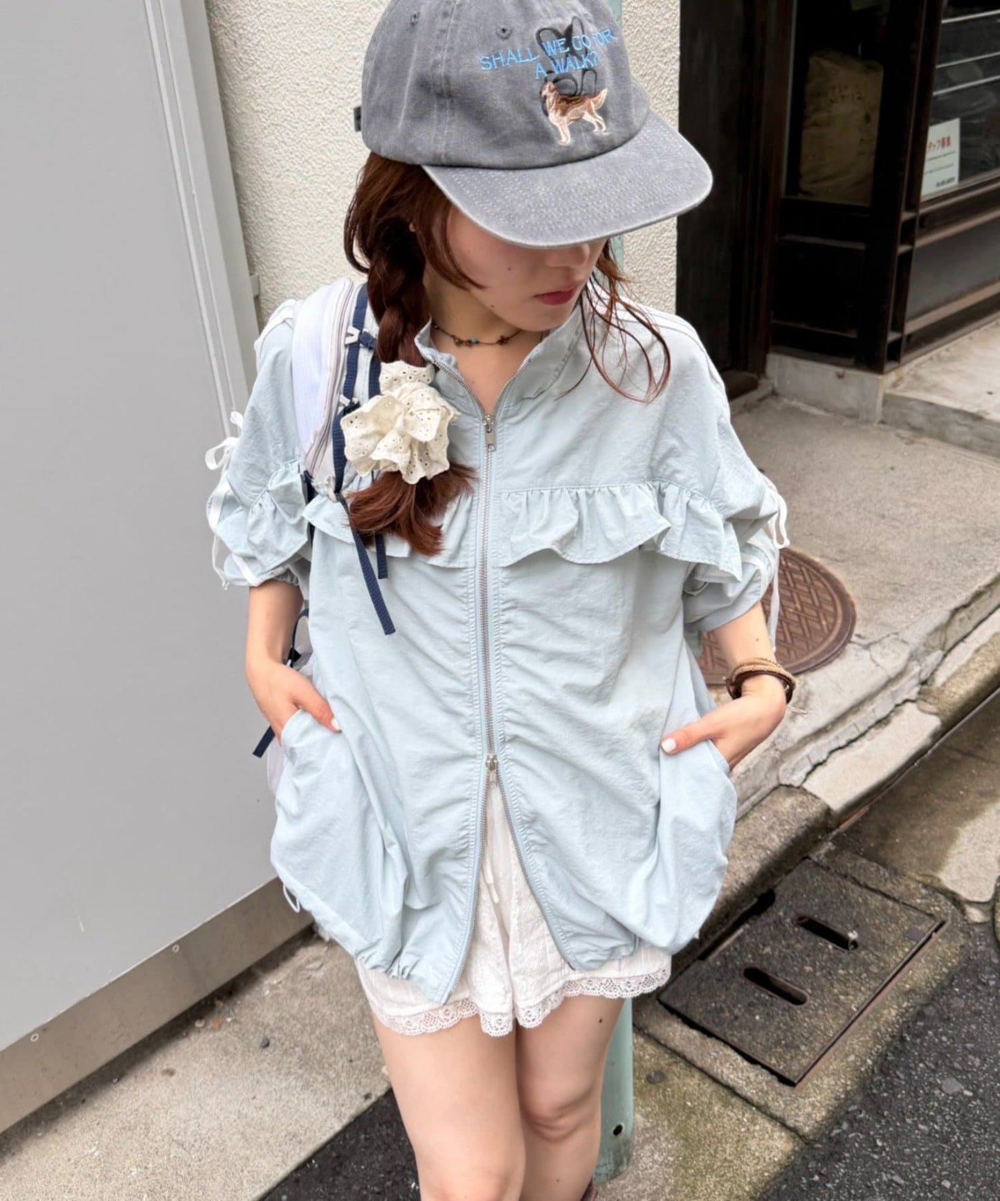 w closet Frill-lined blouson - Image 3