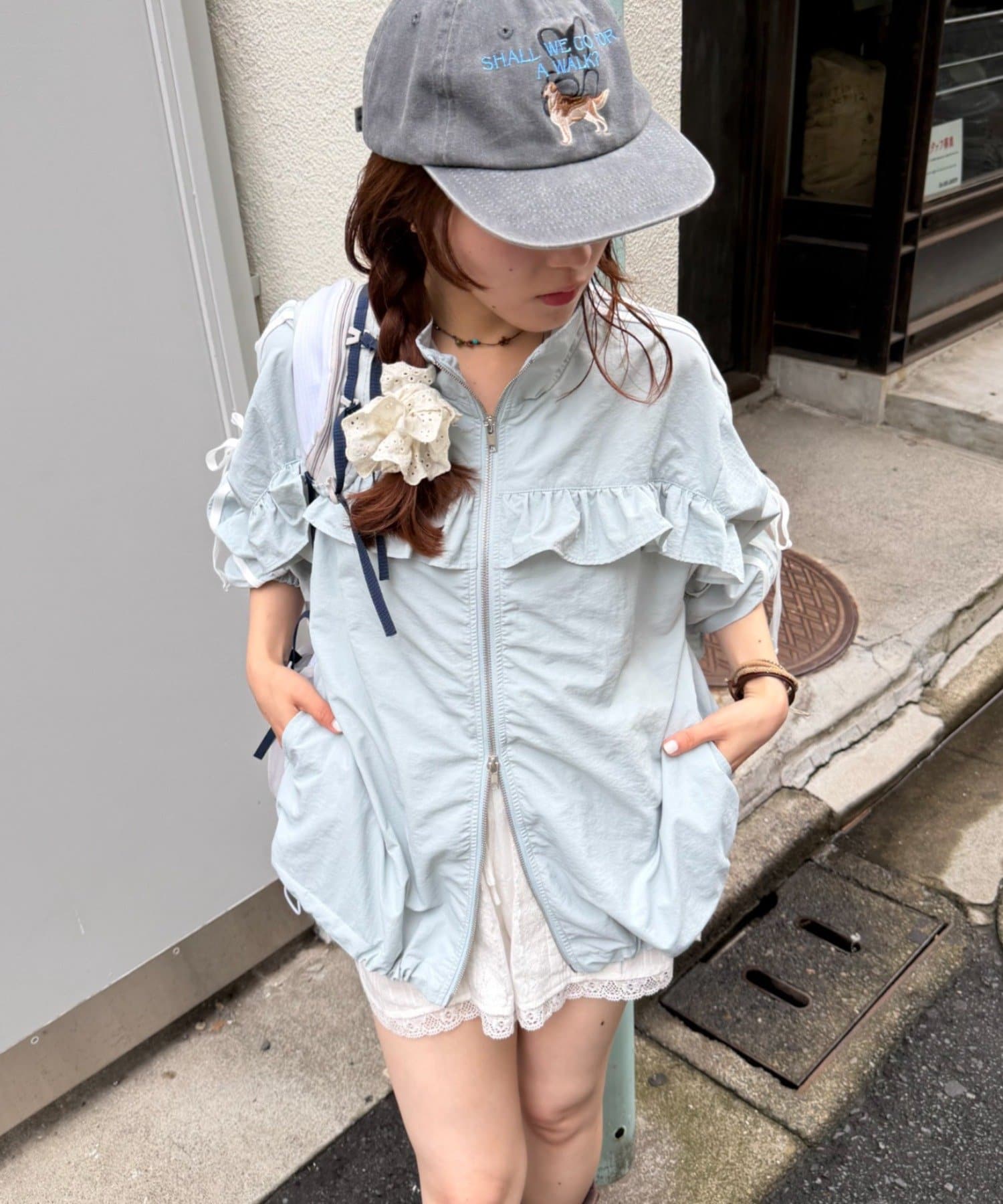 w closet Frill-lined blouson - Image 3