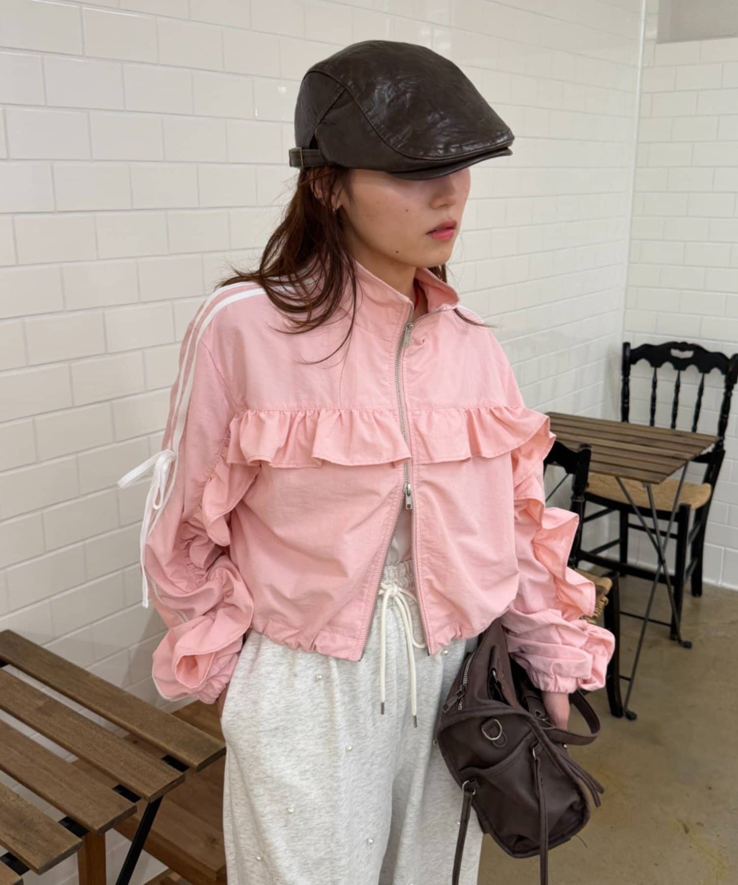 w closet Frill-lined blouson - Image 5