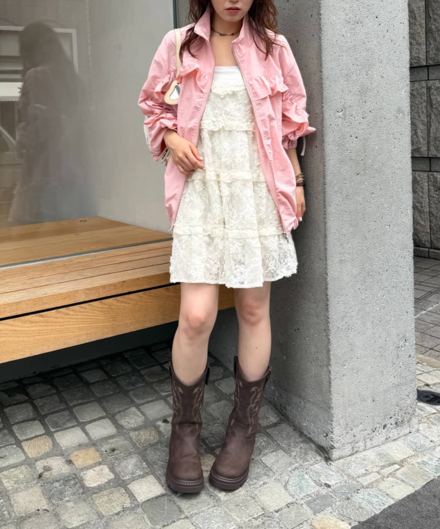 w closet Frill-lined blouson - Image 65