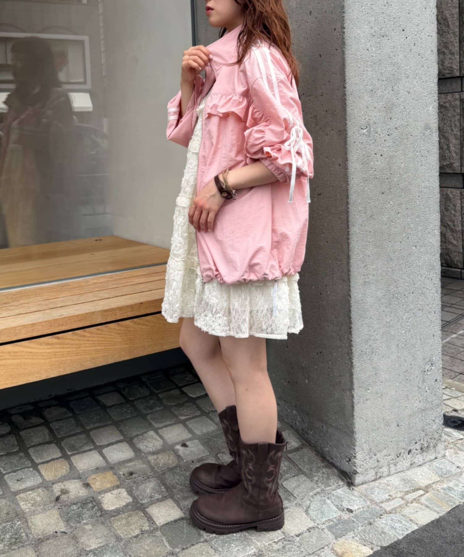 w closet Frill-lined blouson - Image 66