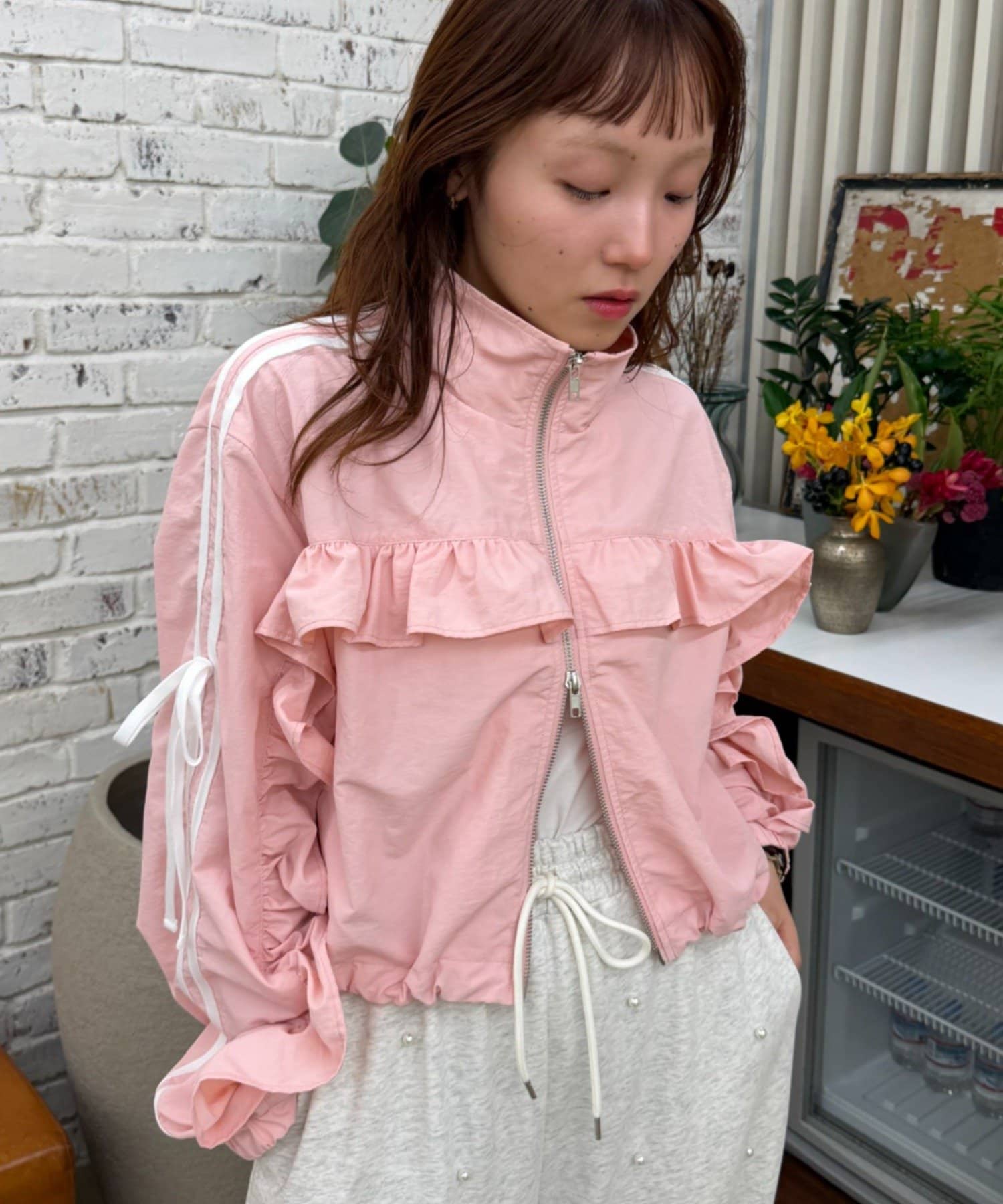 w closet Frill-lined blouson - Image 54