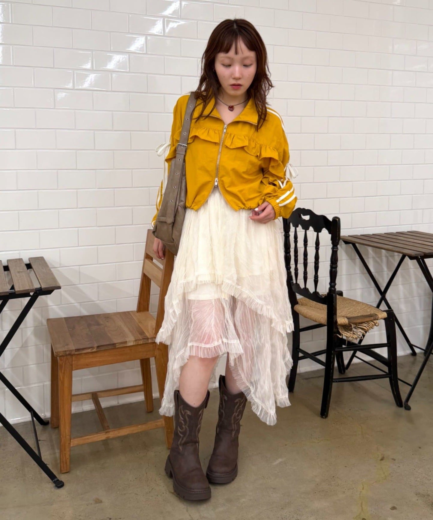 w closet Frill-lined blouson - Image 78