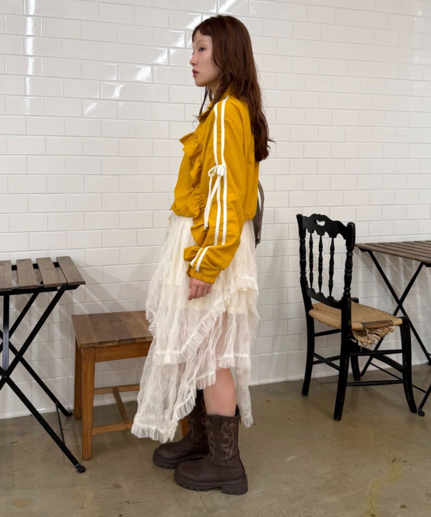 w closet Frill-lined blouson - Image 79