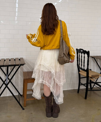 w closet Frill-lined blouson - Image 80