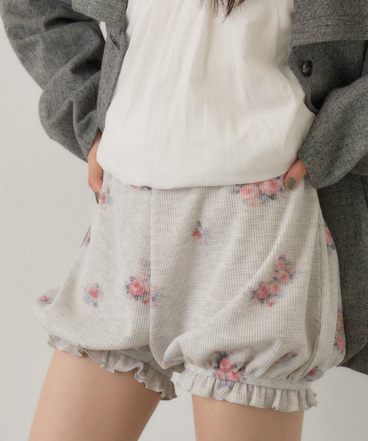 [純色/碎花] Kastane Waffle Pants - Image 22
