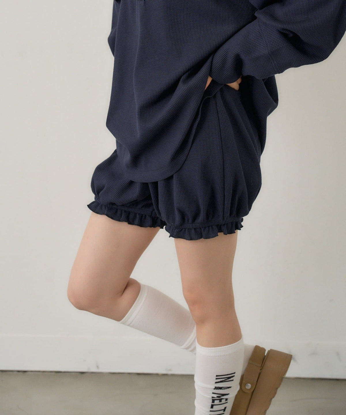 [純色/碎花] Kastane Waffle Pants - Image 3