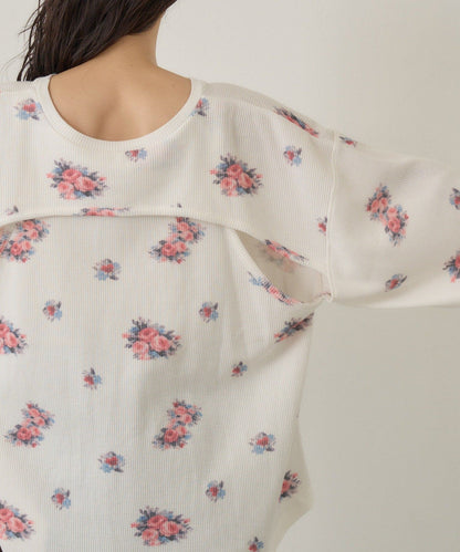[純色/碎花] Kastane Back Design Waffle Henley Tee - Image 18