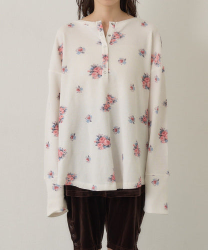 [純色/碎花] Kastane Back Design Waffle Henley Tee - Image 22