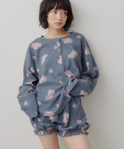 [純色/碎花] Kastane Back Design Waffle Henley Tee - Image 26