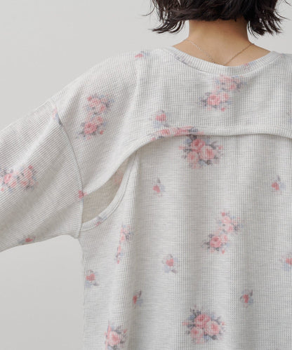 [純色/碎花] Kastane Back Design Waffle Henley Tee - Image 41