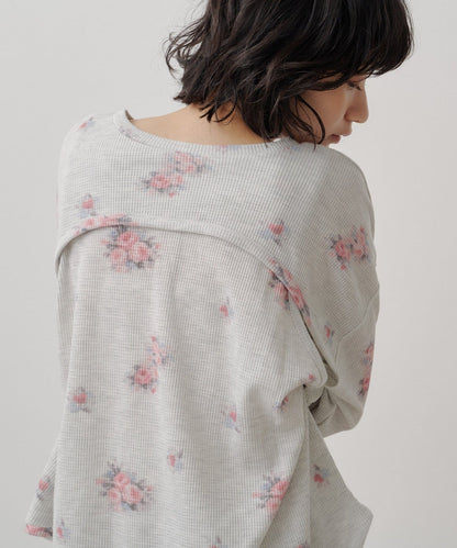 [純色/碎花] Kastane Back Design Waffle Henley Tee - Image 33