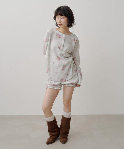 [純色/碎花] Kastane Back Design Waffle Henley Tee - Image 38