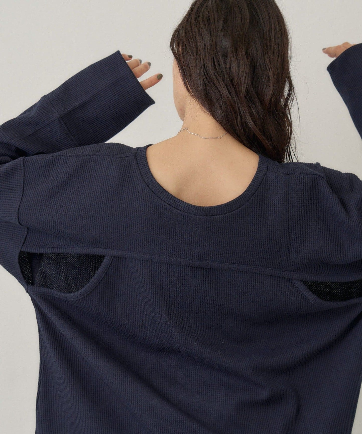 [純色/碎花] Kastane Back Design Waffle Henley Tee - Image 48
