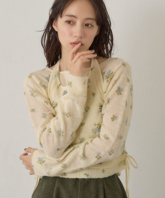 [純色/碎花] Kastane Mohair Knit 2P Set - Image 2
