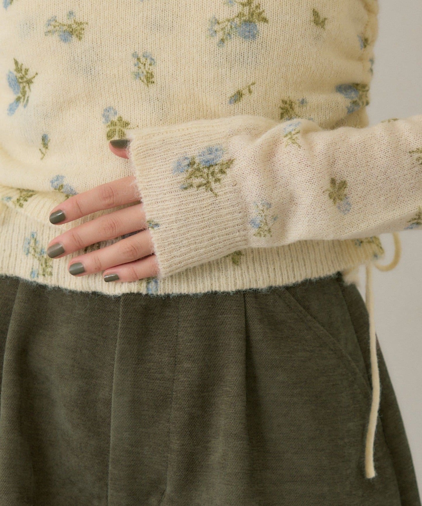 [純色/碎花] Kastane Mohair Knit 2P Set - Image 14