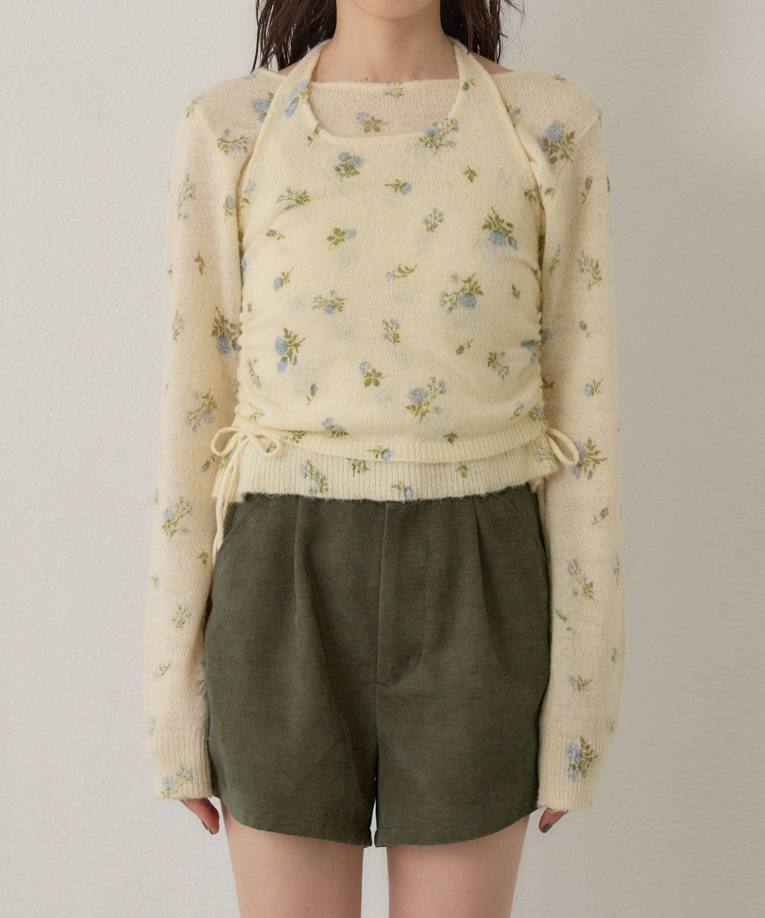 [純色/碎花] Kastane Mohair Knit 2P Set - Image 19