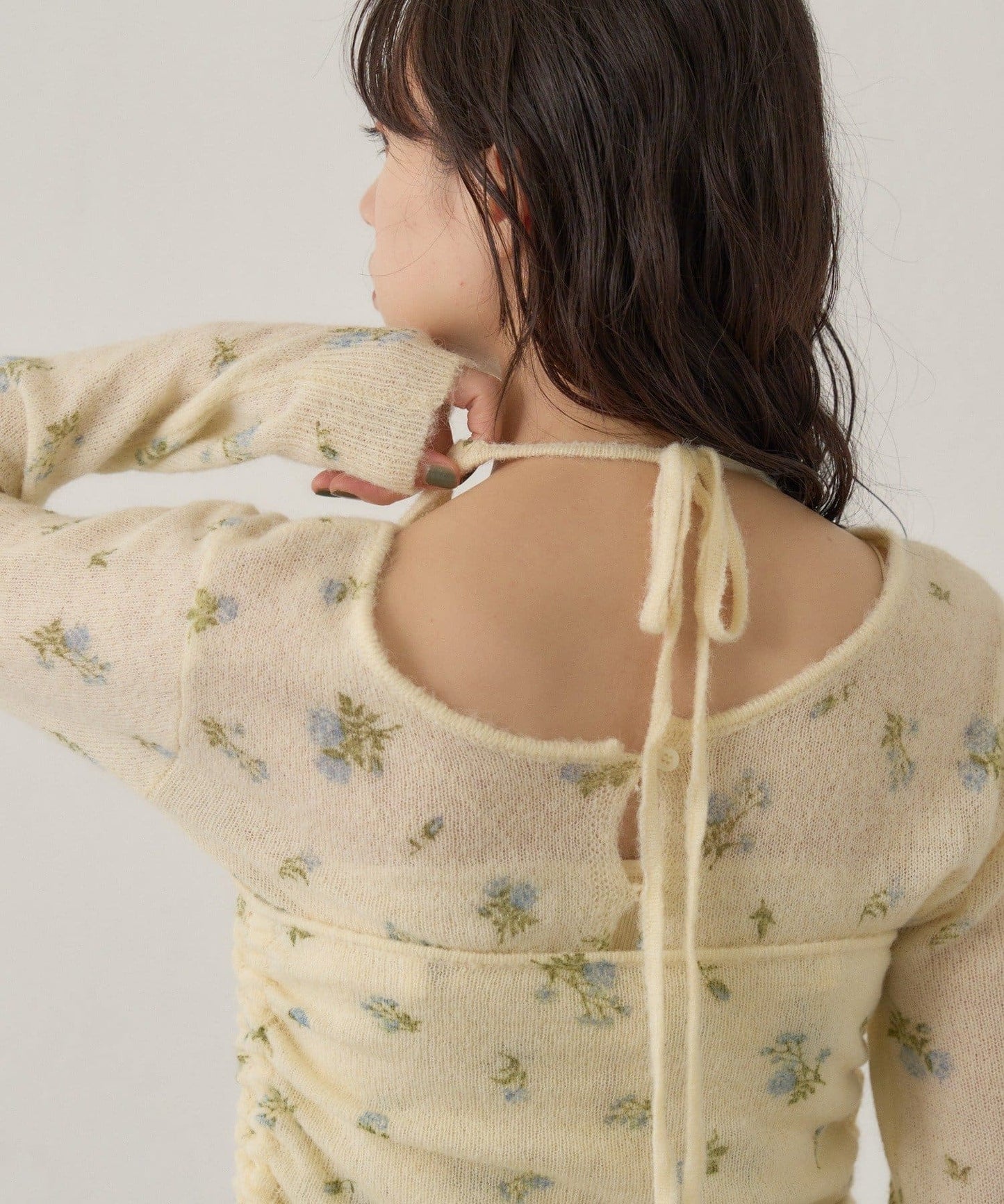 [純色/碎花] Kastane Mohair Knit 2P Set - Image 5