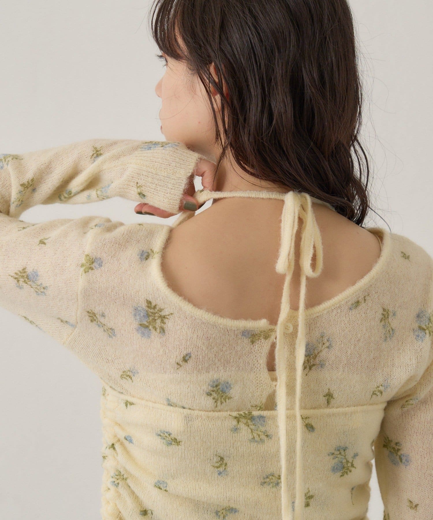 [純色/碎花] Kastane Mohair Knit 2P Set - Image 5