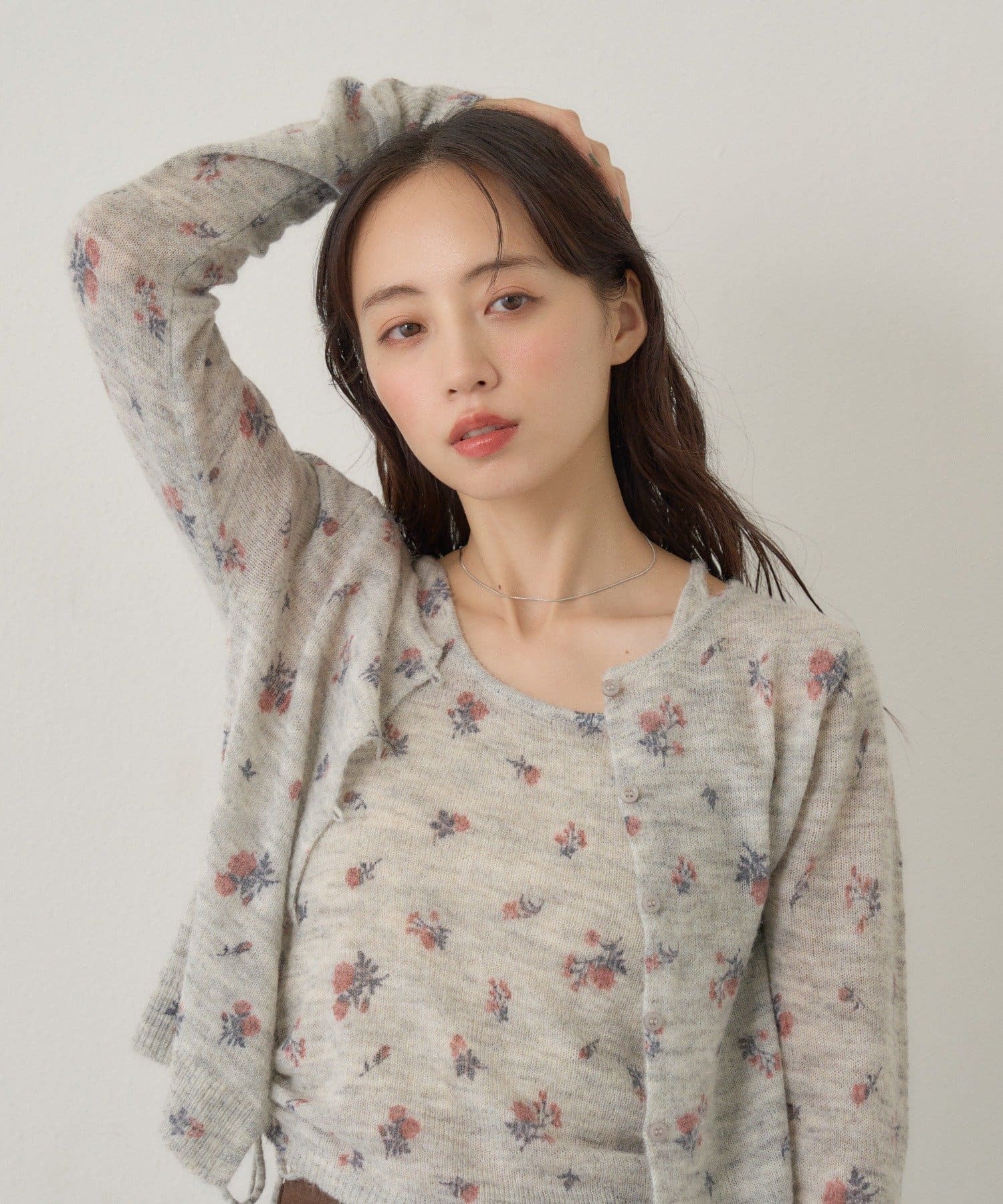 [純色/碎花] Kastane Mohair Knit 2P Set - Image 1